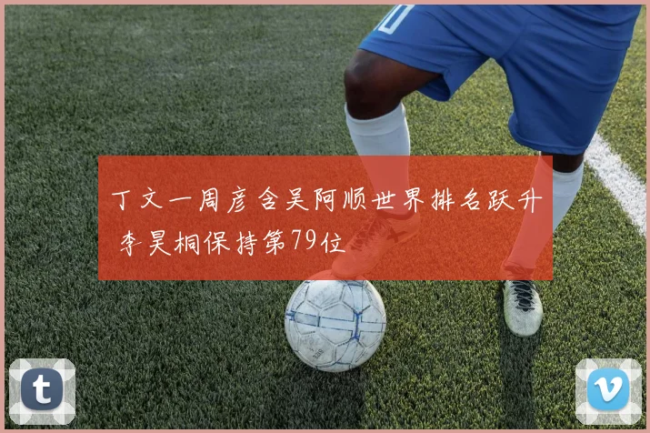 丁文一周彦含吴阿顺世界排名跃升 李昊桐保持第79位
