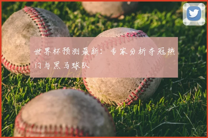 世界杯预测最新：专家分析夺冠热门与黑马球队